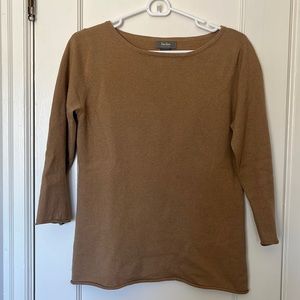 Neiman Marcus Camel Cashmere Sweater, M